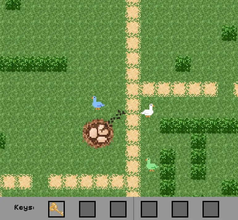 A screenshot of a pixel art video game